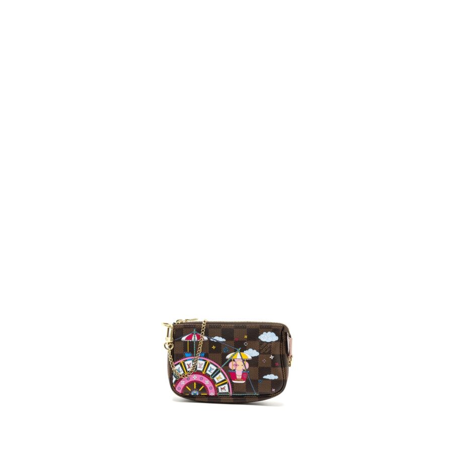 Louis vuitton mini pochette accessories Christmas limited edition multicolor GHW | Studio Nafay