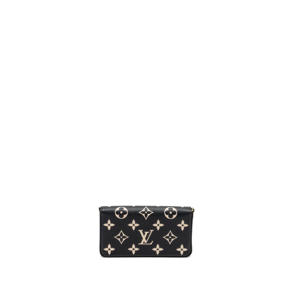 Louis Vuitton Felicie Pochette Monogram Empreinte Leather Black/Beige GHW - Product Image 2