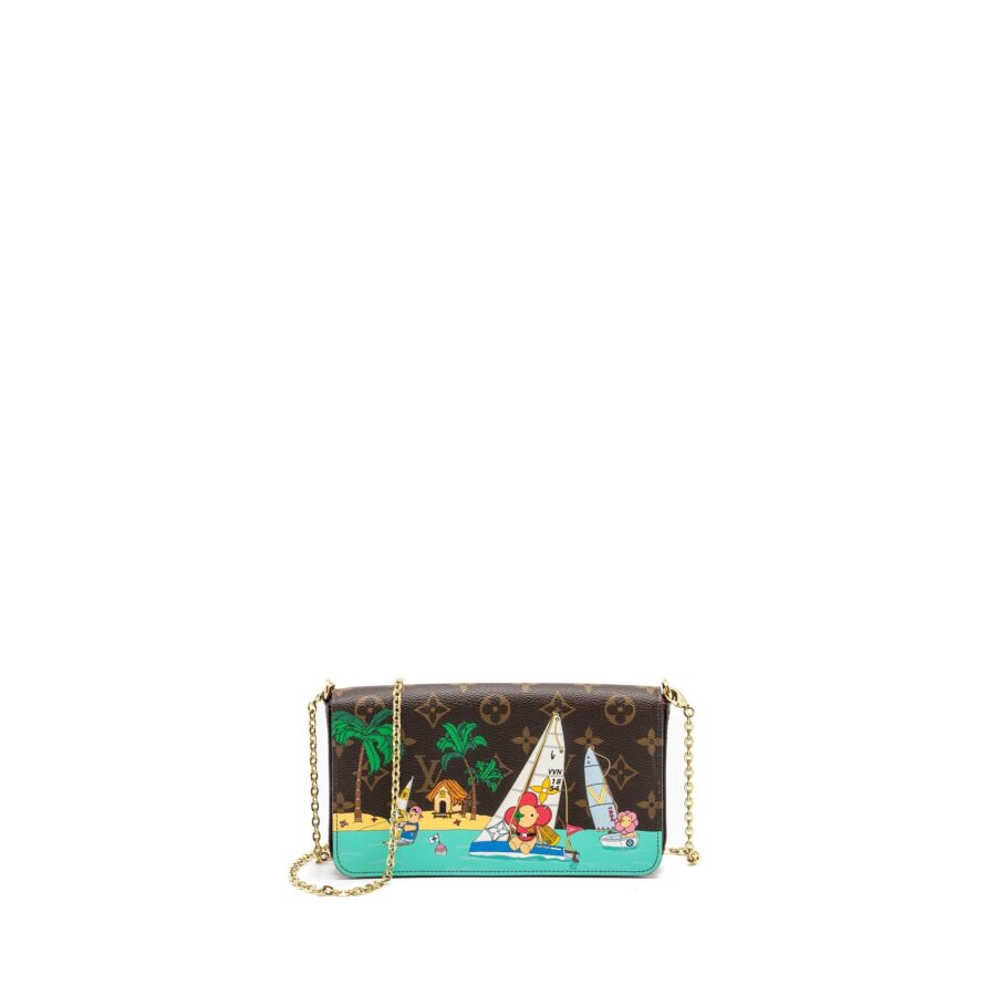 Louis Vuitton Felicie Christmas limited print monogram canvas multicolour GHW | Studio Nafay