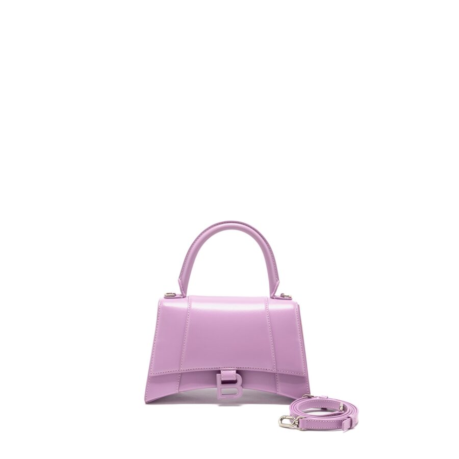 Balenciaga Small Hourglass Bag Calfskin Light Purple SHW | Studio Nafay