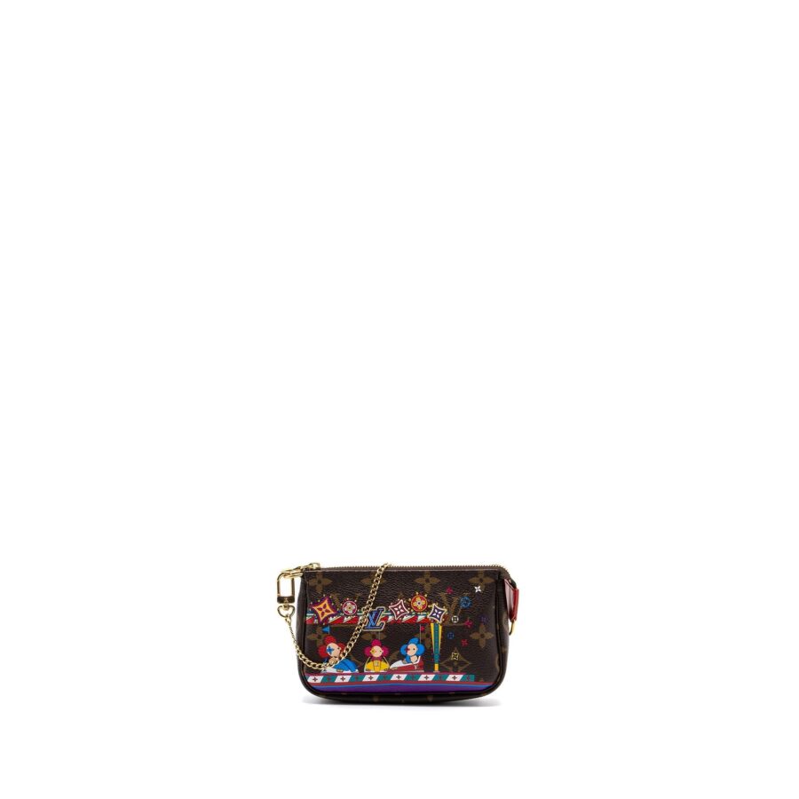 Louis Vuitton Mini Pochette accessories Christmas Monogram Canvas GHW | Studio Nafay