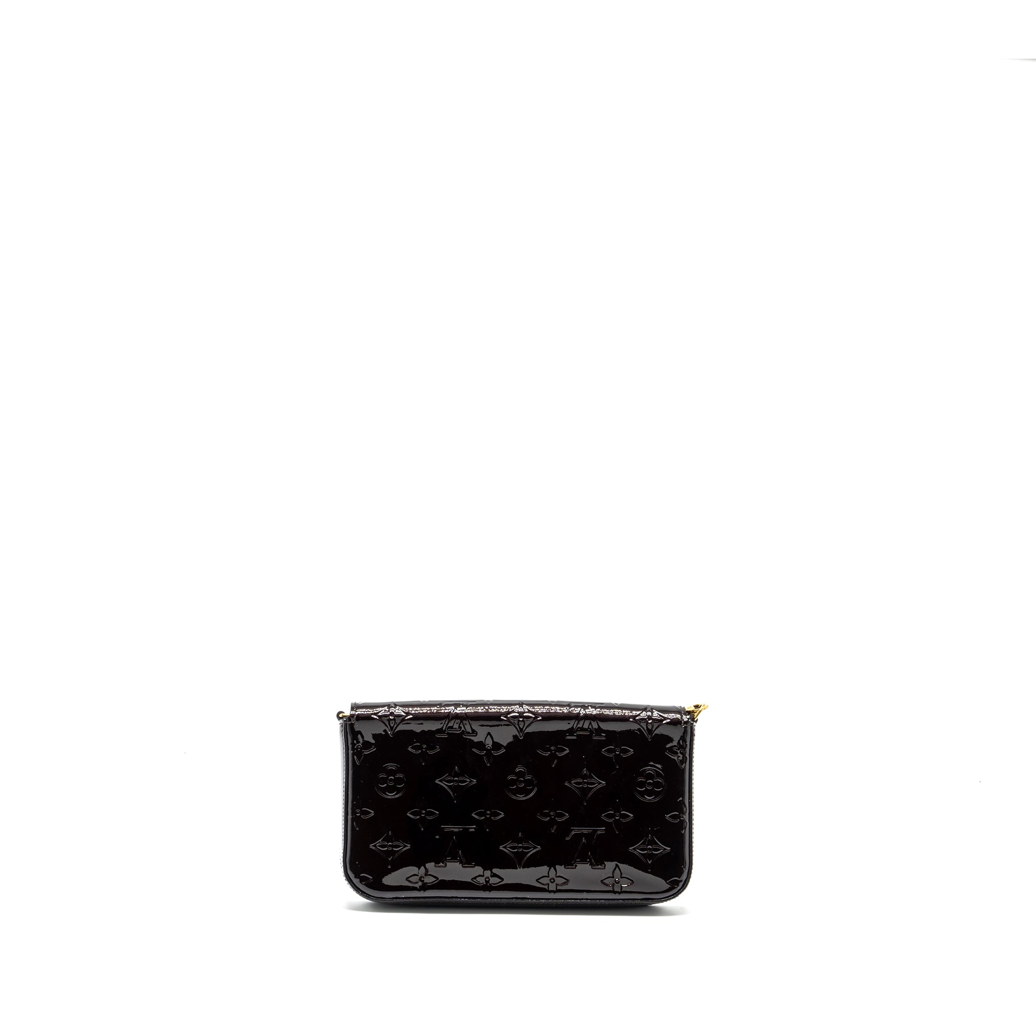 Louis Vuitton Felicie Pochette Monogram Patent Amatante GHW