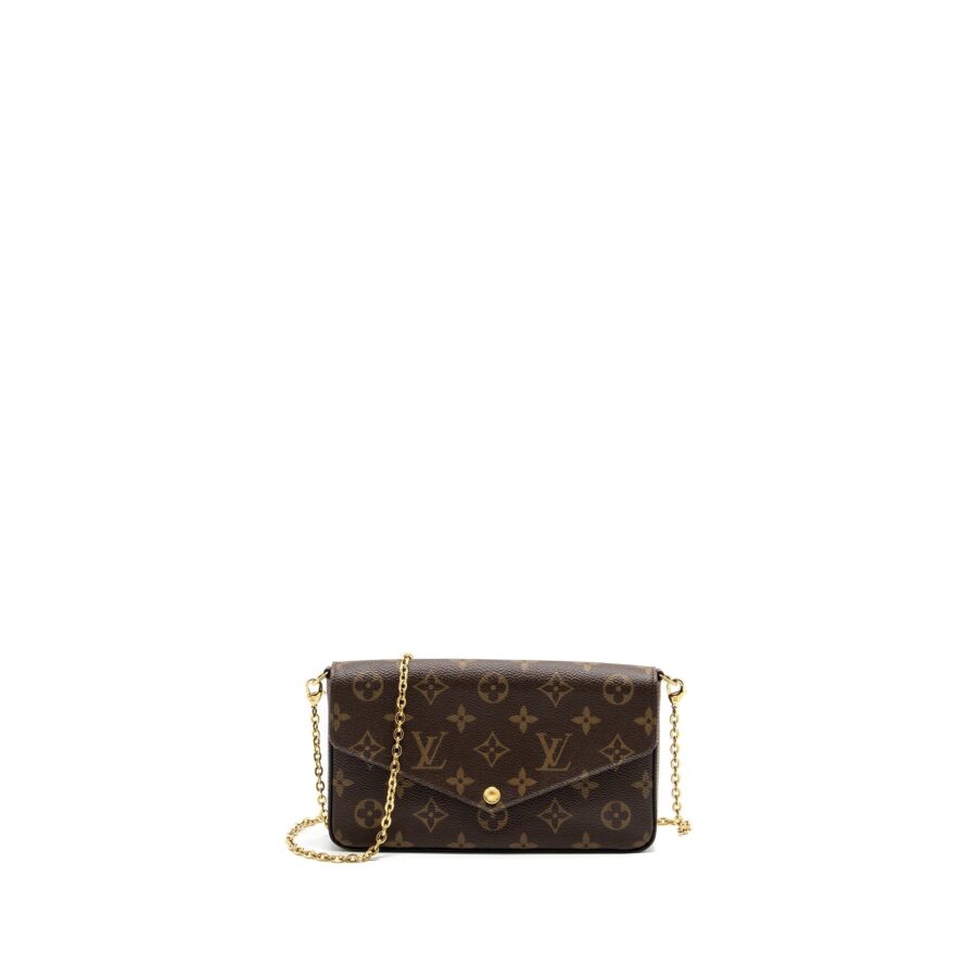 Louis Vuitton Felicie pochette monogram canvas / red GHW | Studio Nafay