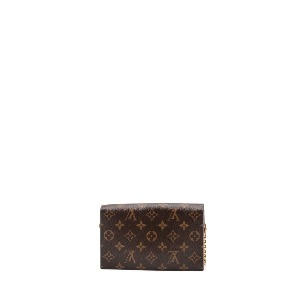 Louis Vuitton Flore chain wallet monogram canvas/ dark red GHW - Product Image 2