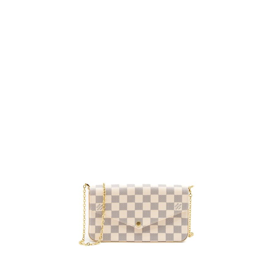 Louis Vuitton Felicie Pochette Damier Azur Canvas GHW | Studio Nafay