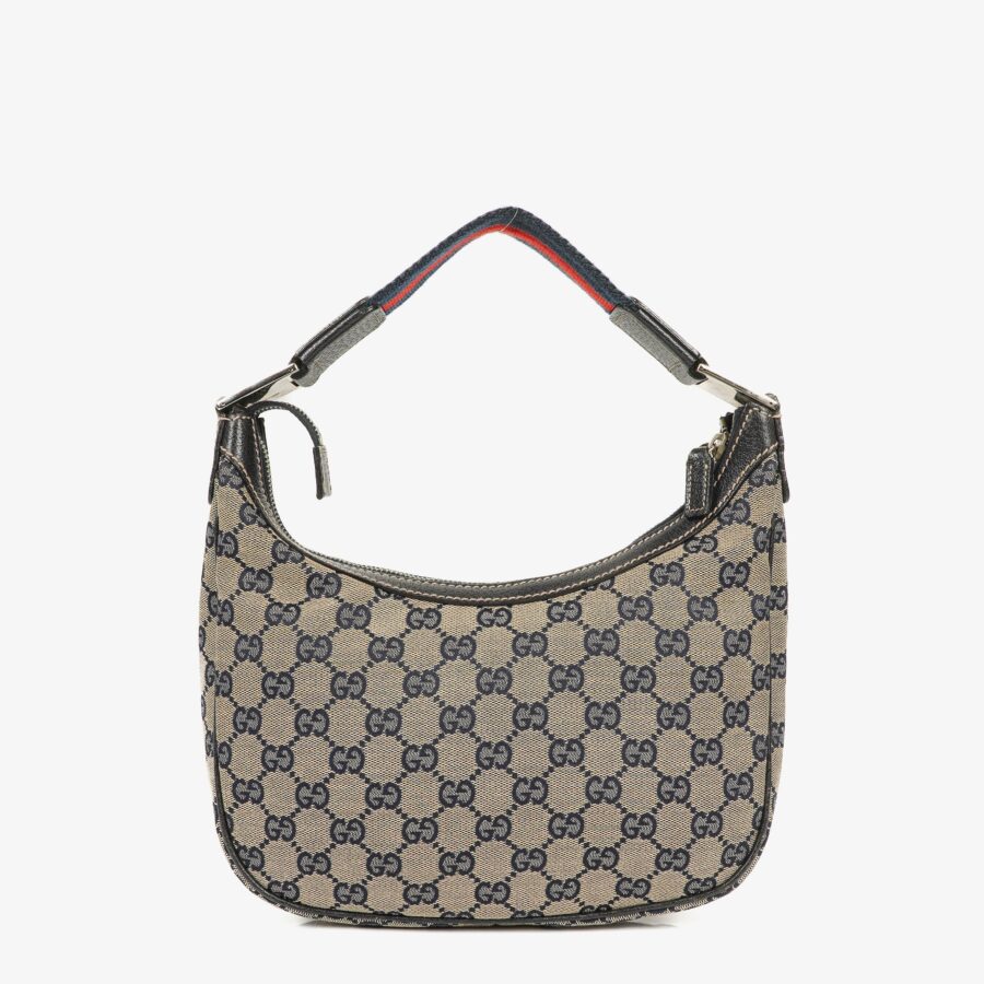 Gucci Charmy Navy GG Canvas Hobo Bag | Studio Nafay
