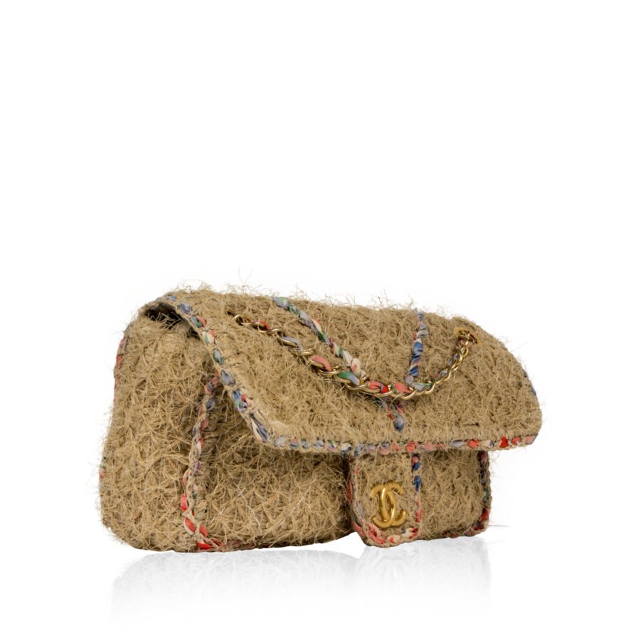 Straw Classic Flap Bag | Studio Nafay