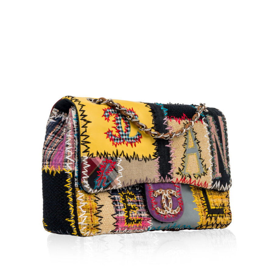 Patchwork Jumbo Classic Flap Bag | Studio Nafay