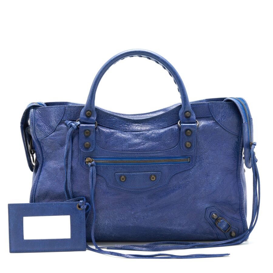 Balenciaga Classic City Bag Blue | Studio Nafay