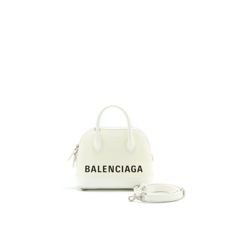 Balenciaga Ville top Handle top Handle Tote XXS white | Studio Nafay