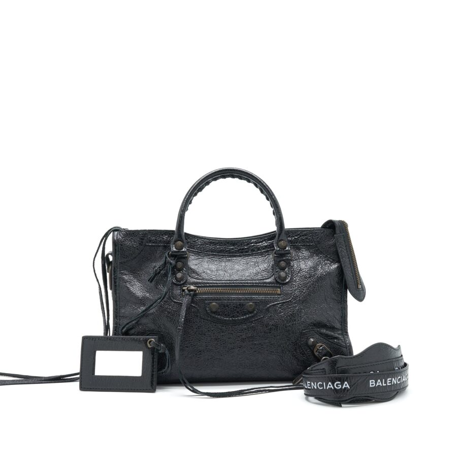Balenciaga Classic City S leather tote black | Studio Nafay