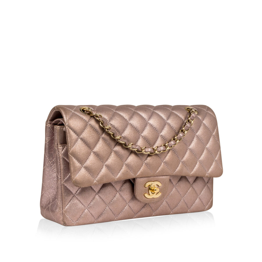 Classic Flap Bag - Medium - Metallic Goatskin | Studio Nafay