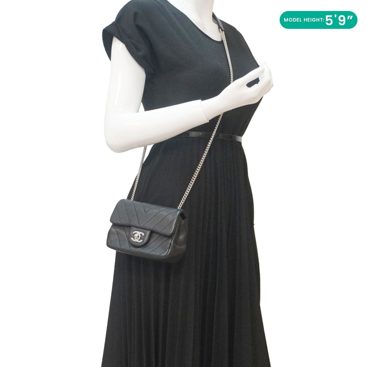 Chanel Mini Leather Black Crossbody Bag Style 2