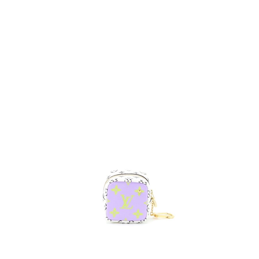 Louis Vuitton Key Chain Cube Coin Purse Monogram Canvas Multicolour GHW | Studio Nafay