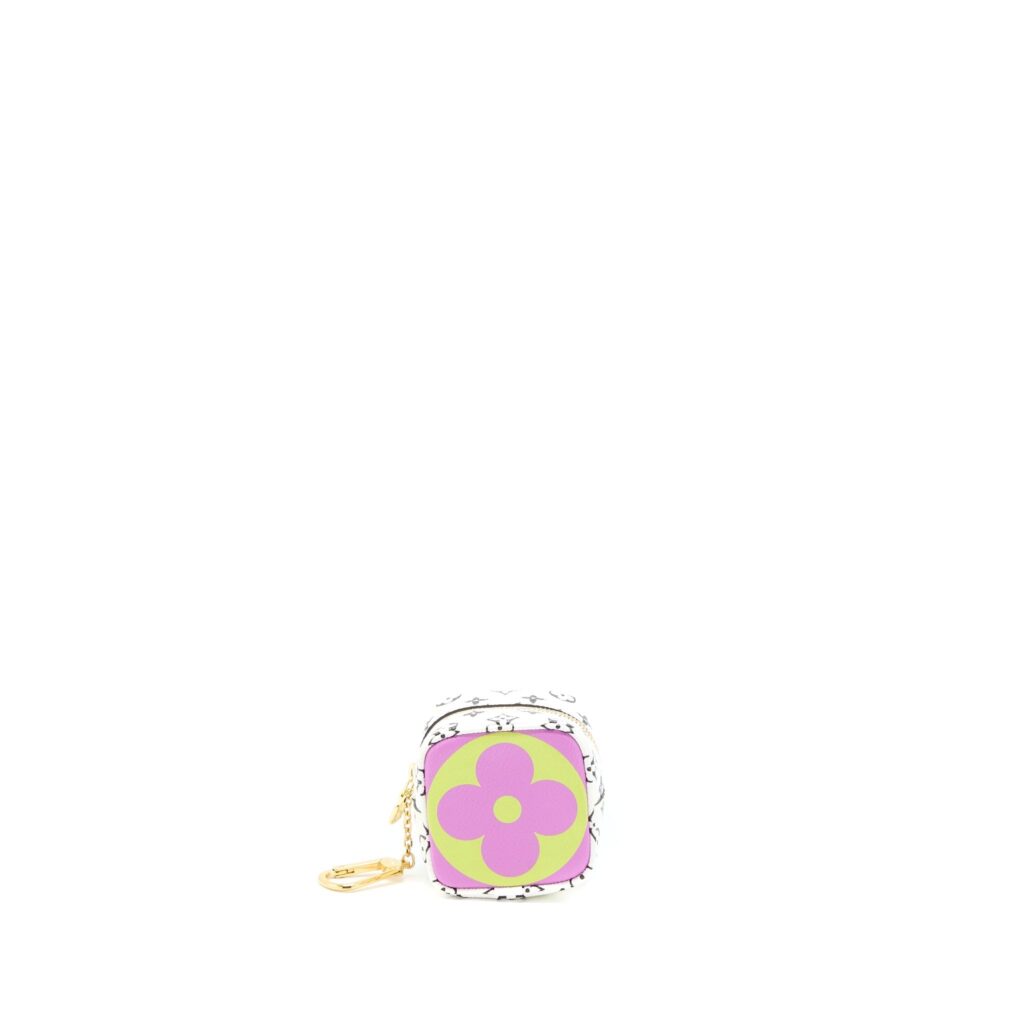 Louis Vuitton Key Chain Cube Coin Purse Monogram Canvas Multicolour GHW - Product Image 2