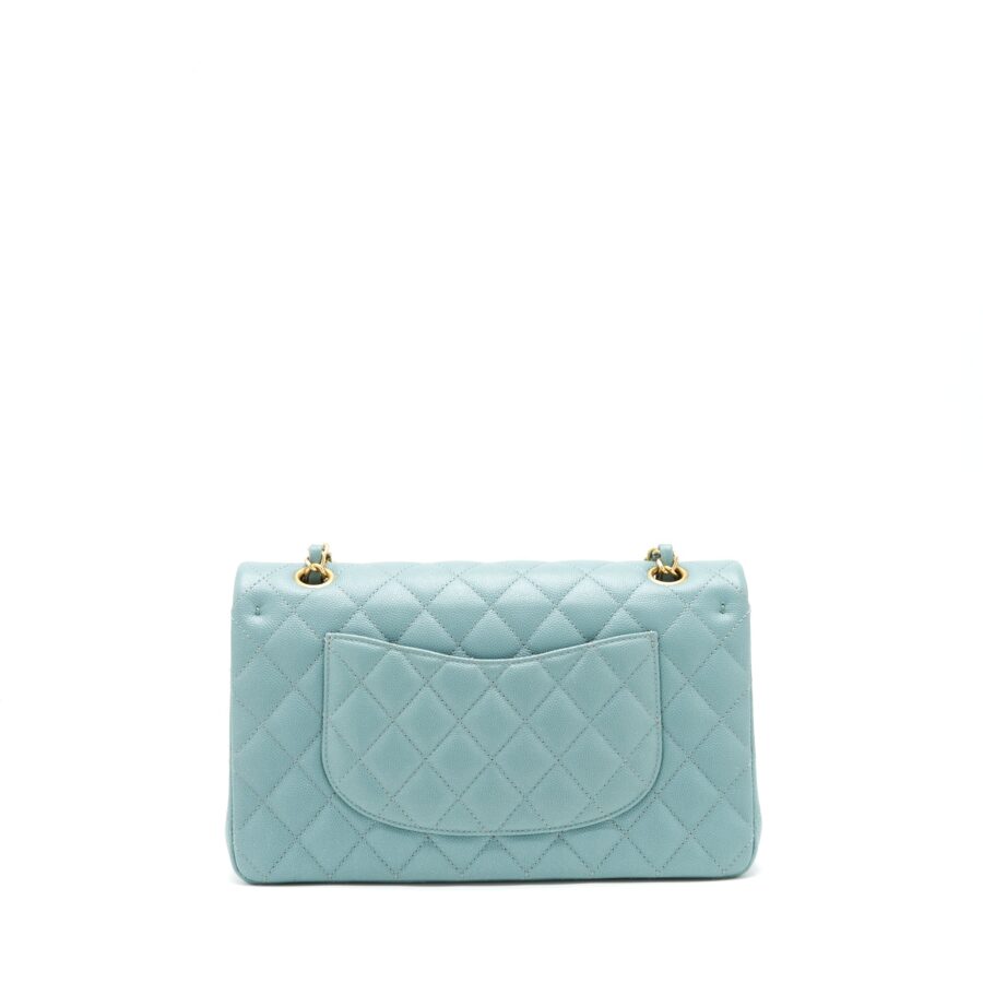 Chanel Classic double flap bag caviar Blue Brushed GHW | Studio Nafay
