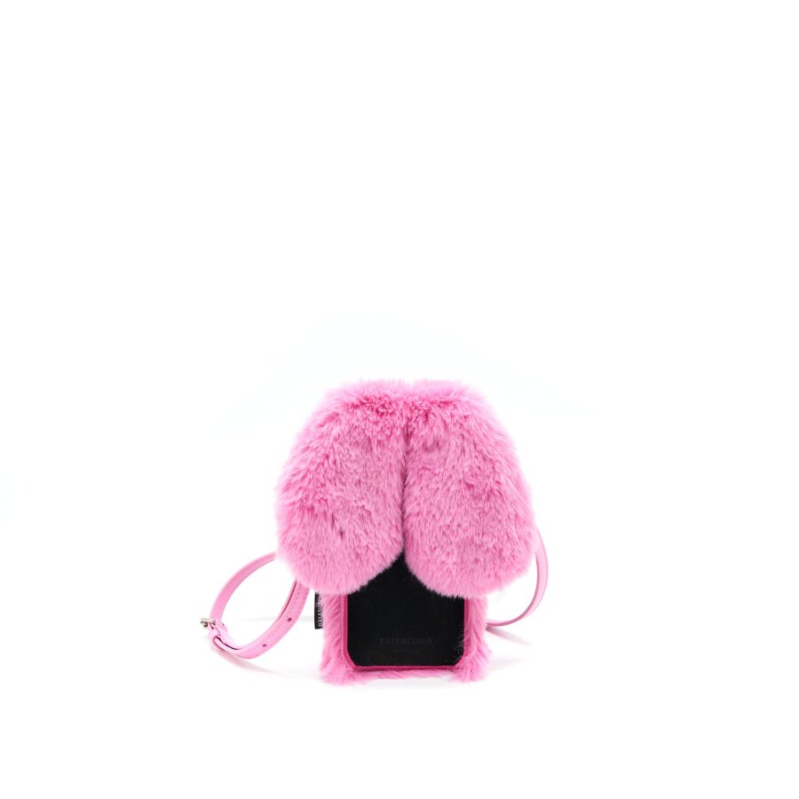 Balenciaga Iphone12 /12 pro Fluffy Bunny Phone Case Pink | Studio Nafay
