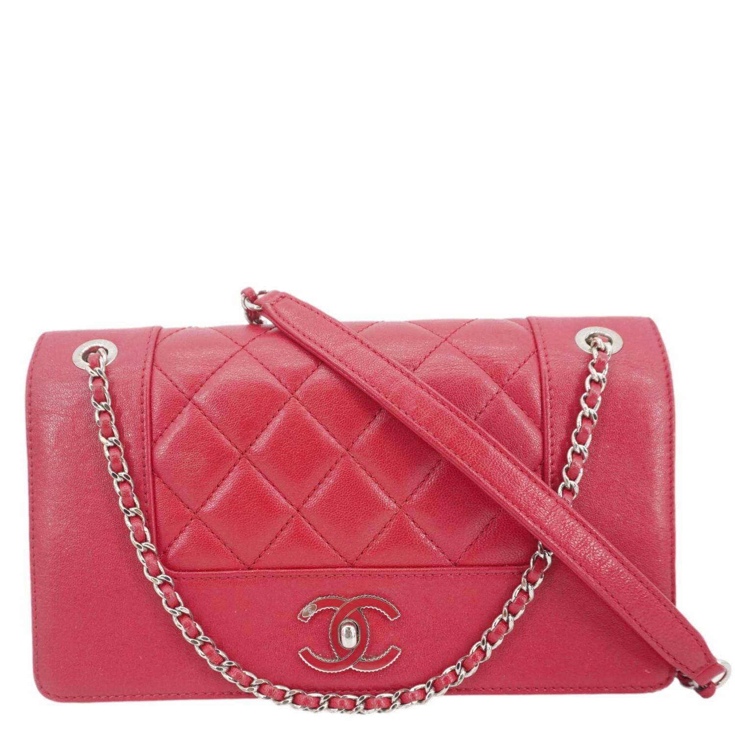 Chanel Leather Pink Crossbody Bag Style 3