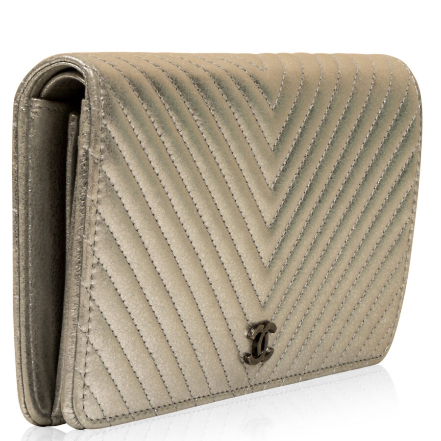 Classic Long Flap Wallet - Chevron | Studio Nafay