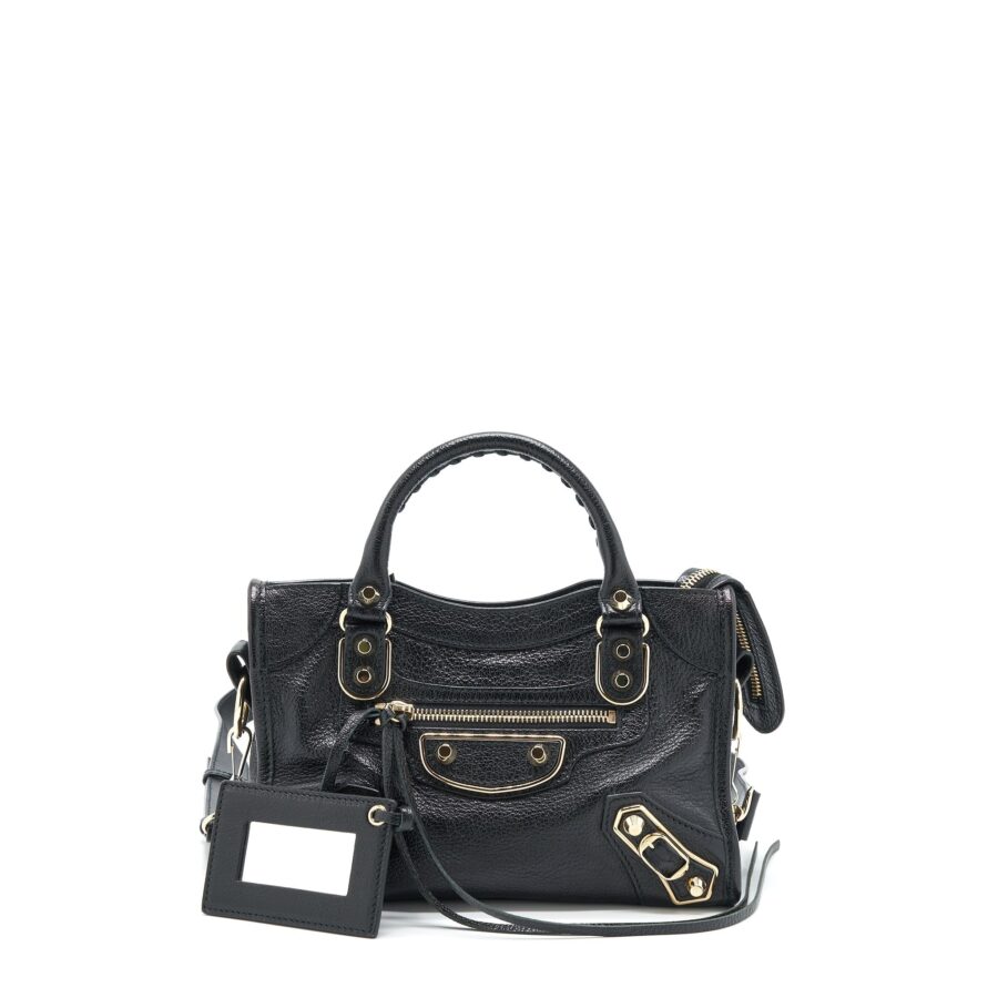 Balenciaga Mini City Bag Black GHW | Studio Nafay