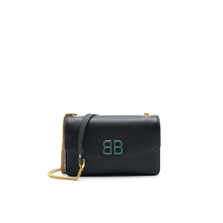 Balenciaga BB chain Shoulder Bag Black GHW | Studio Nafay