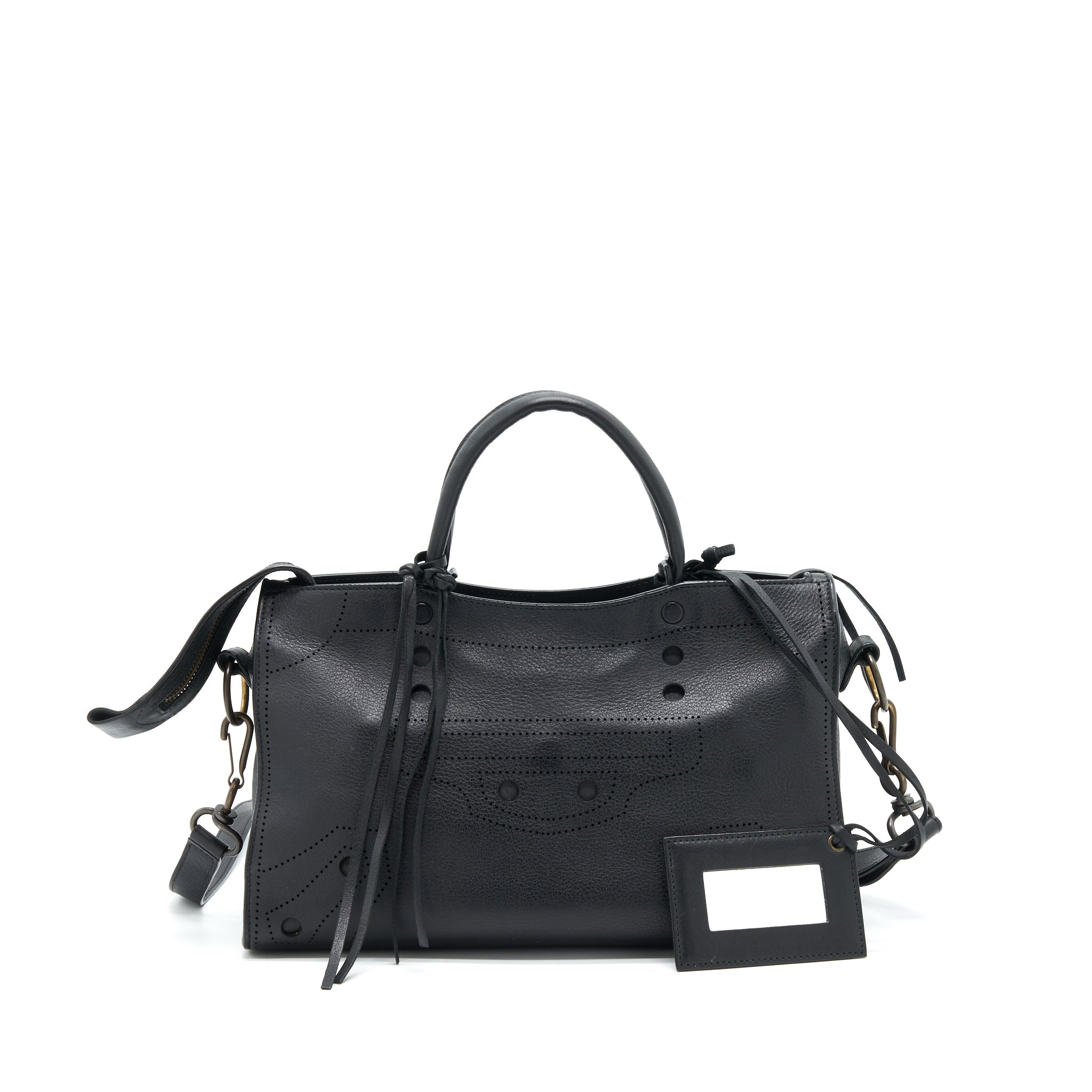 Balenciaga Stud Free blackout City Bag | Studio Nafay