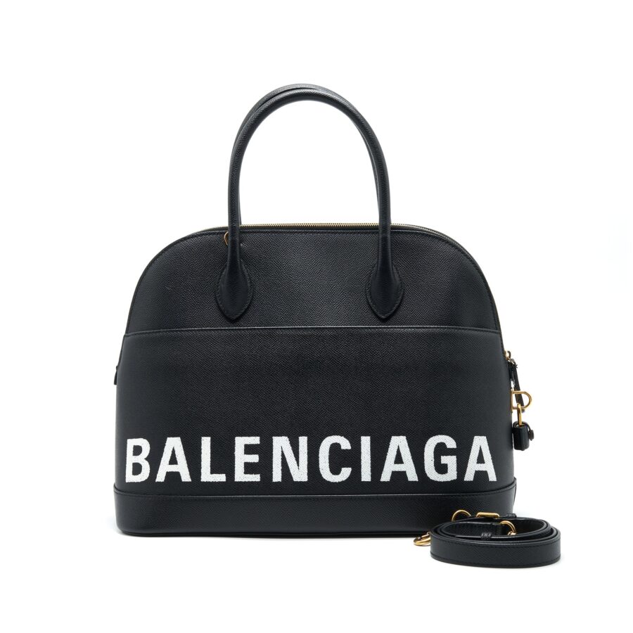 Balenciaga Large Villa Top Handle Tote Bag Black | Studio Nafay