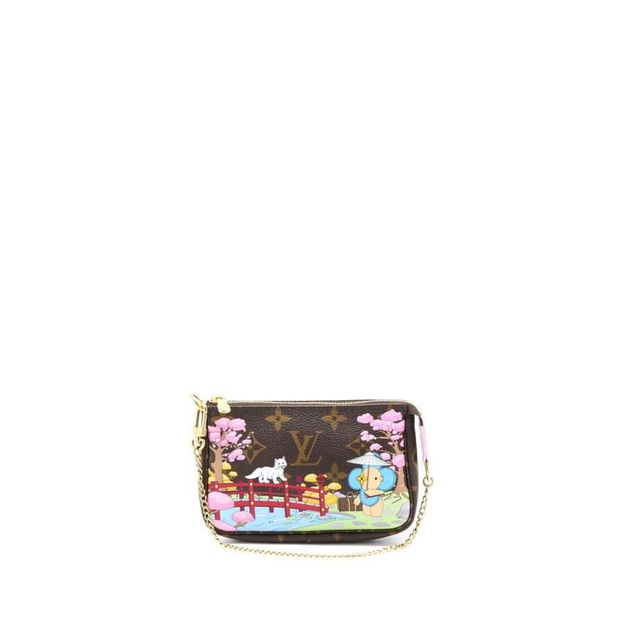 Louis Vuitton Mini Pochette Accessories Christmas Limited Edition Monogram Canvas GHW | Studio Nafay