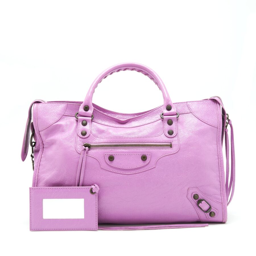 Balenciaga Classic City Bag Purple | Studio Nafay