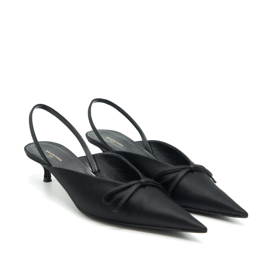BALENCIAGA BOW KNIFE SLINGBACK BLACK Size37 | Studio Nafay