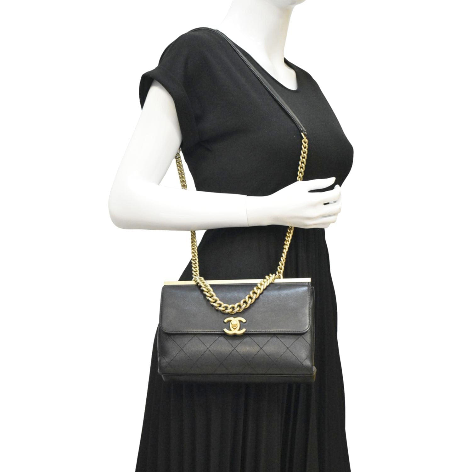 Chanel Leather Black Crossbody Bag Style 4