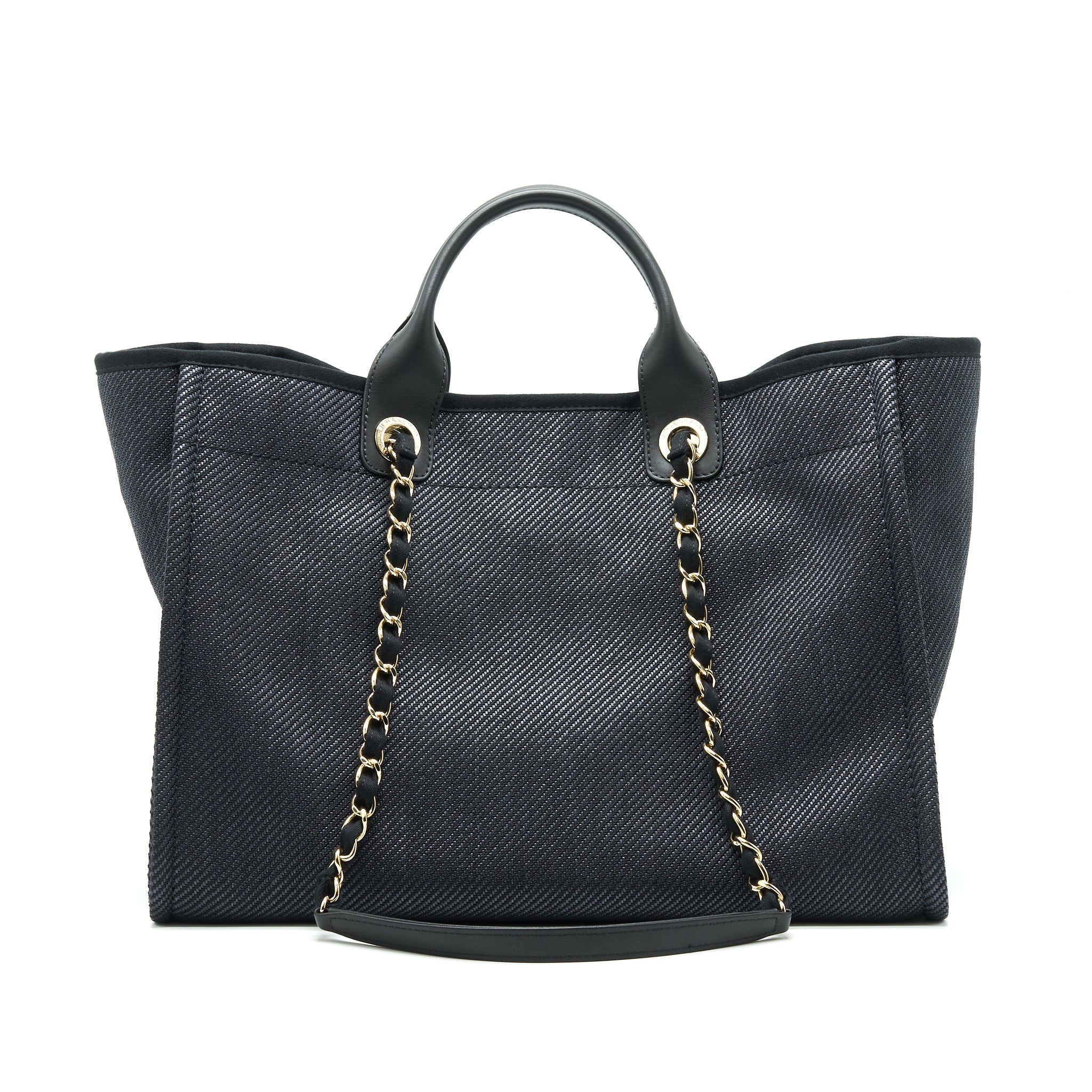 Chanel Medium Deauville Tote In Black GHW