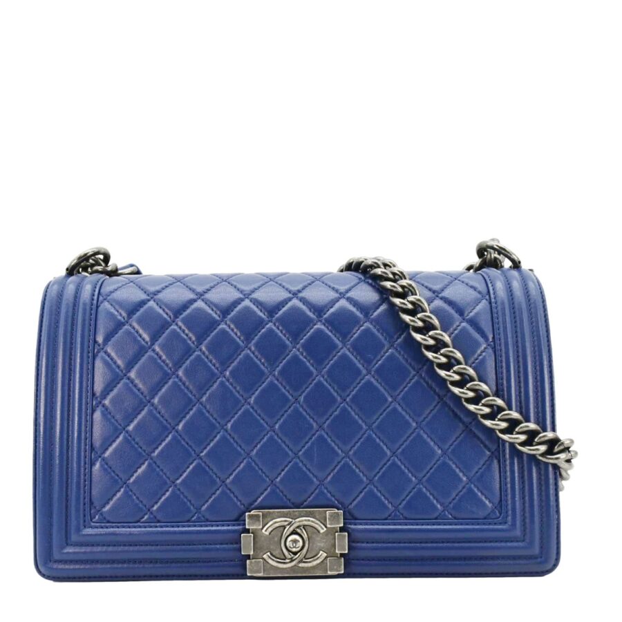 Chanel Leather Blue Crossbody Bag Style 2 | Studio Nafay