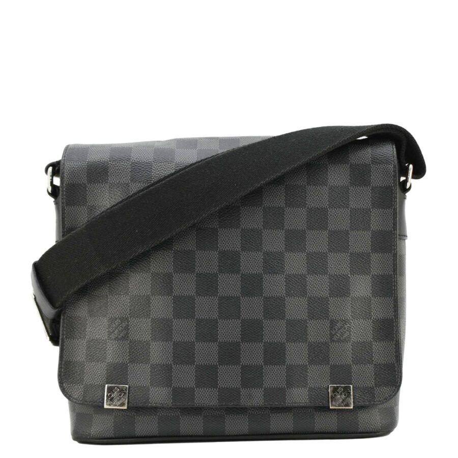 LOUIS VUITTON District PM Damier Graphite Messenger Bag Black | Studio Nafay