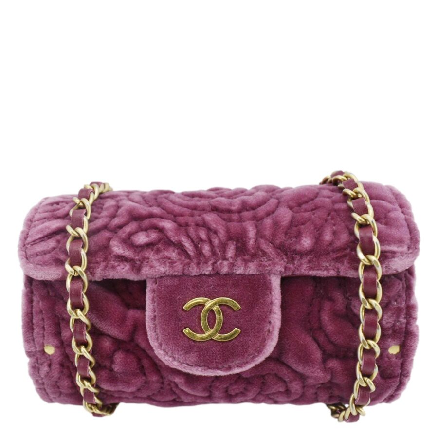 Chanel Camellia Velvet Chain Vanity Bag Pink | Studio Nafay