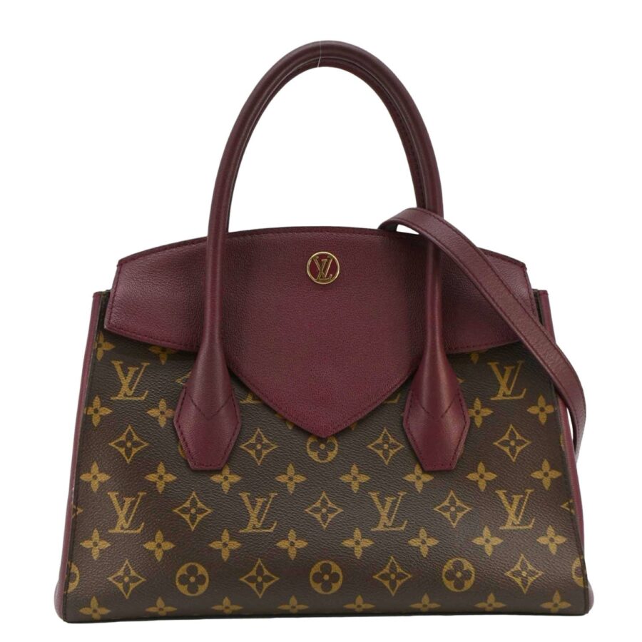 LOUIS VUITTON Florine Monogram Canvas Shoulder Bag Burgundy | Studio Nafay