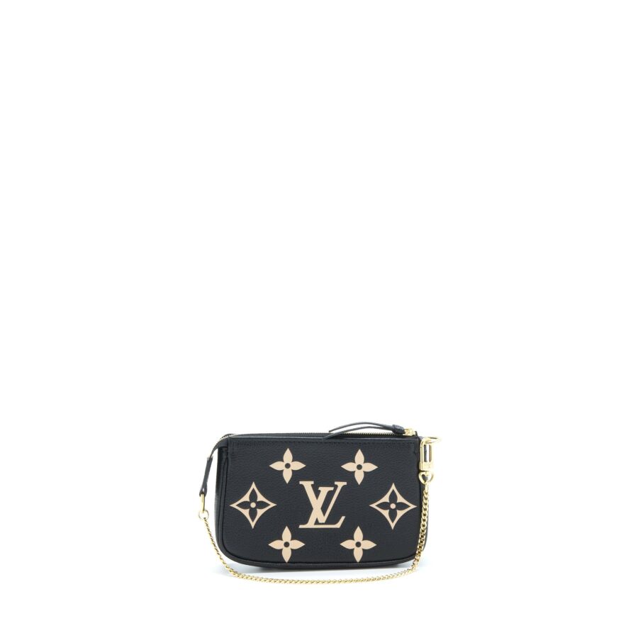 Louis Vuitton Mini Pochette Accessories Bicolour Monogram ‘em-Reintegration Black SHW | Studio Nafay