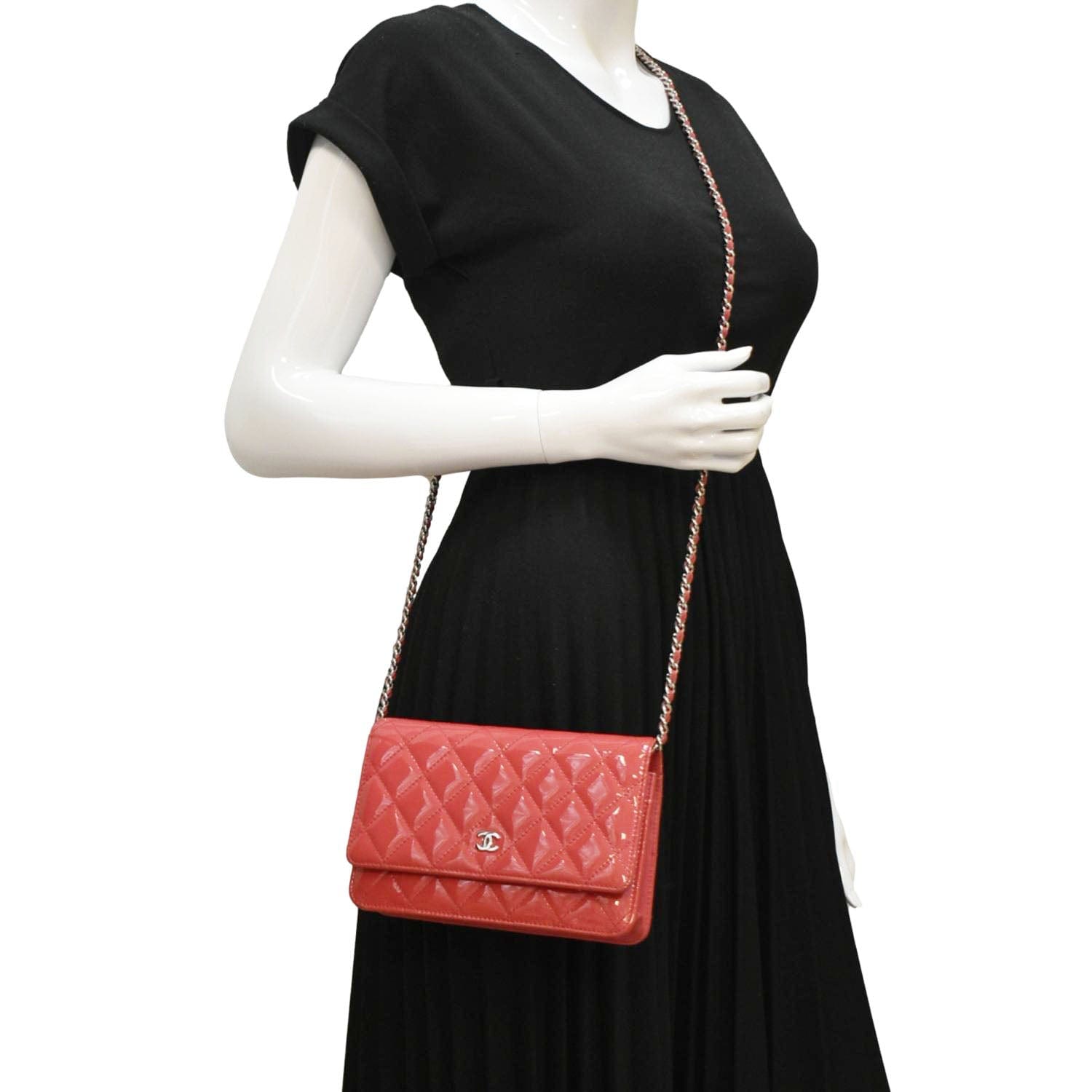 Chanel WOC Leather Red Crossbody Bag