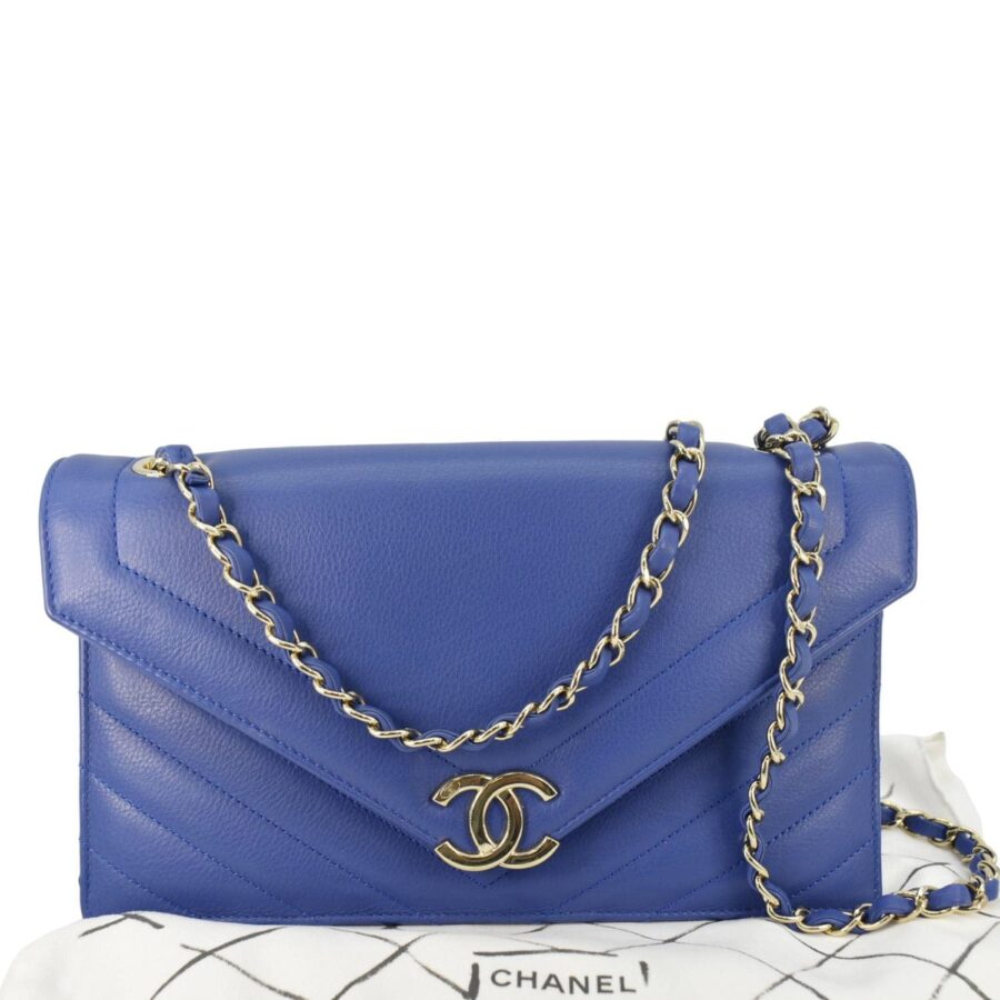 Chanel Leather Blue Crossbody Bag Style 3 | Studio Nafay