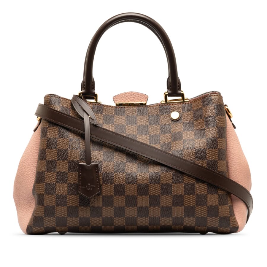 Brown Louis Vuitton Damier Ebene Brittany Satchel | Studio Nafay