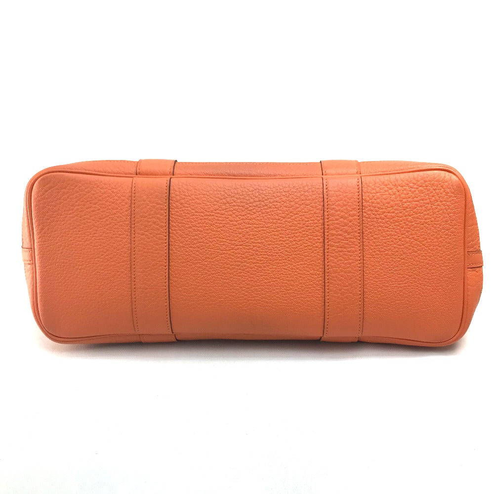 HERMES Tote Bag Towar Office / Leather Orange Garden party PM Women