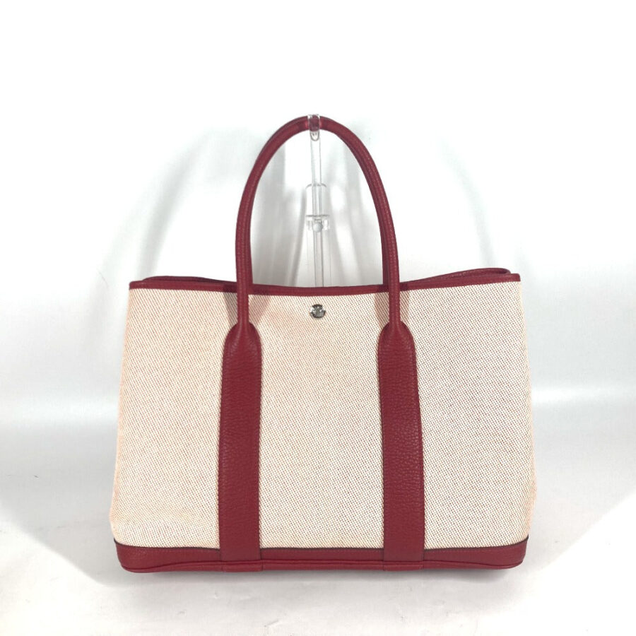 HERMES Tote Bag Toile H, Negonda Red type Shoulder Bag Shoulder Bag Garden party PM Women | Studio Nafay