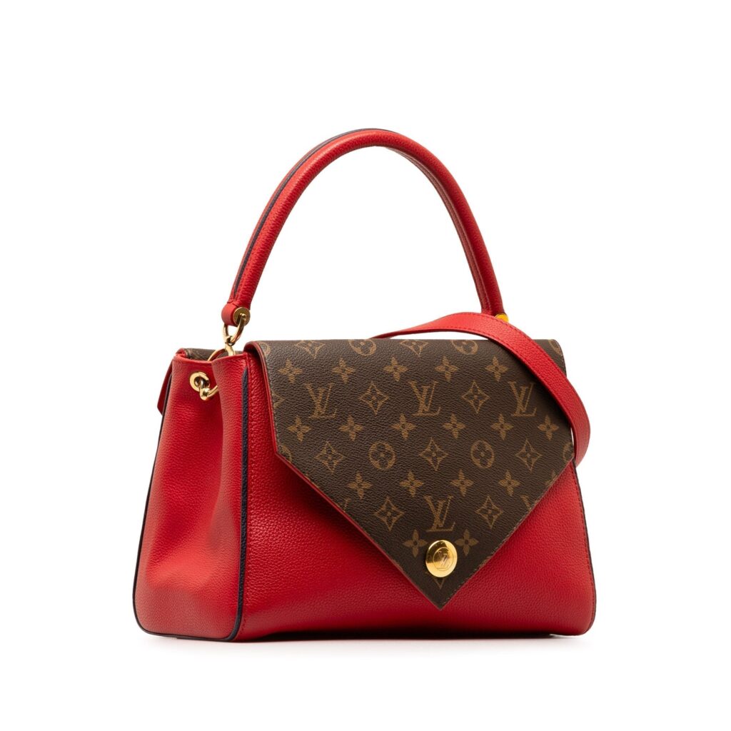 Red Louis Vuitton Monogram Double V Satchel - Product Image 2