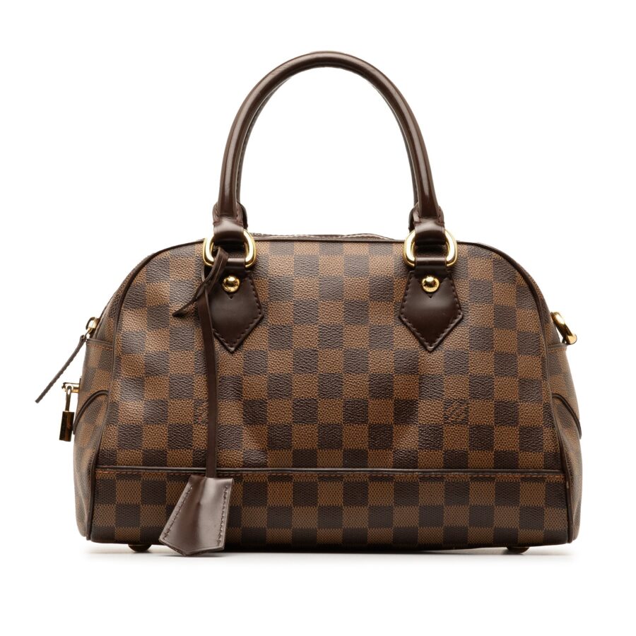 Brown Louis Vuitton Damier Ebene Duomo HandBag | Studio Nafay