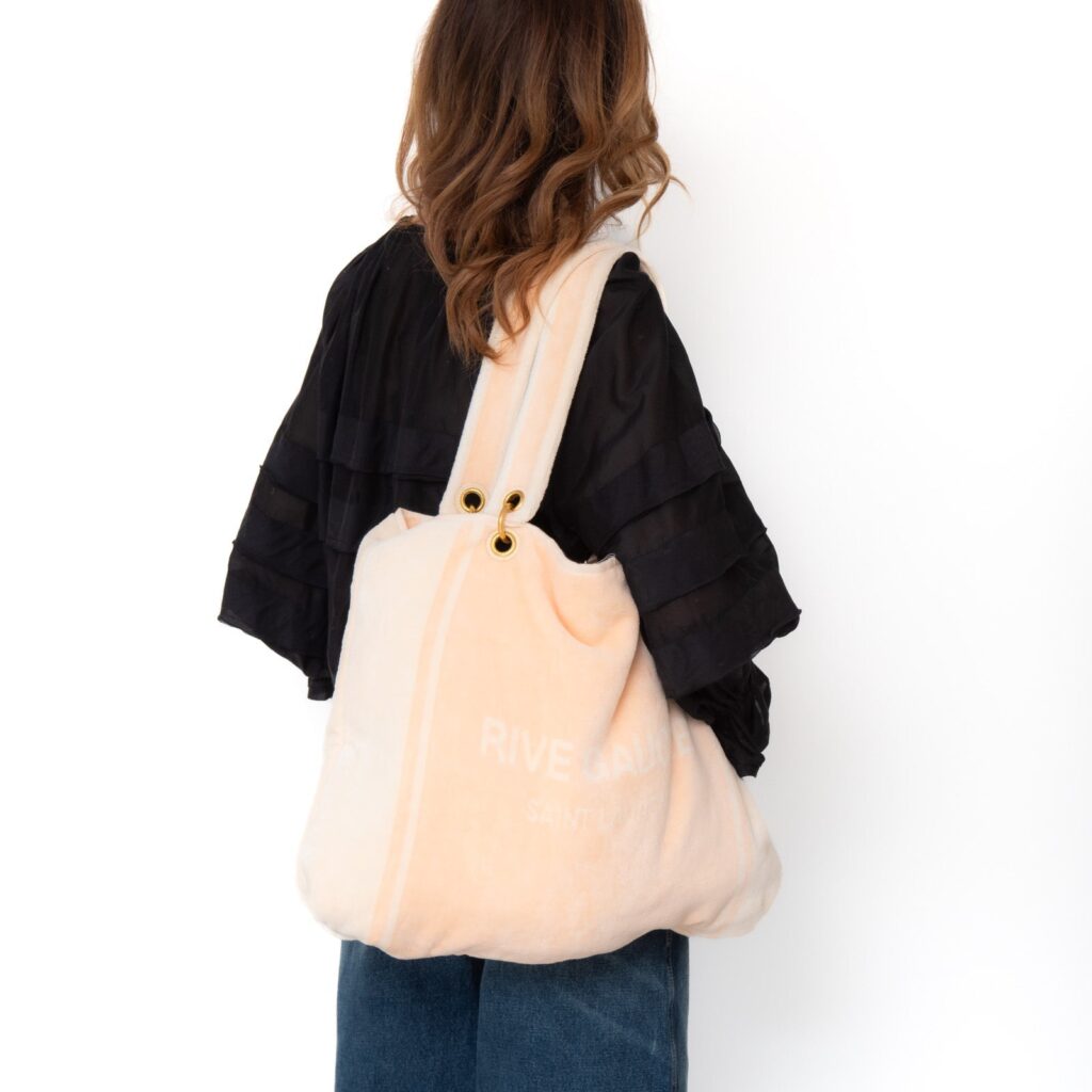 Saint Laurent Rive Gauche Cotton Towelling Tote Bag - Product Image 2