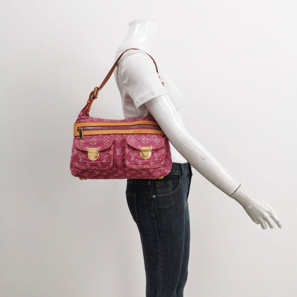 Louis Vuitton Monogram Pink Denim Baggy PM Shoulder Bag - Product Image 2