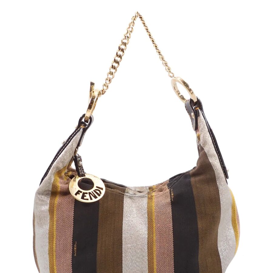Chef Stripes Chain Hobo Multi Color | Studio Nafay