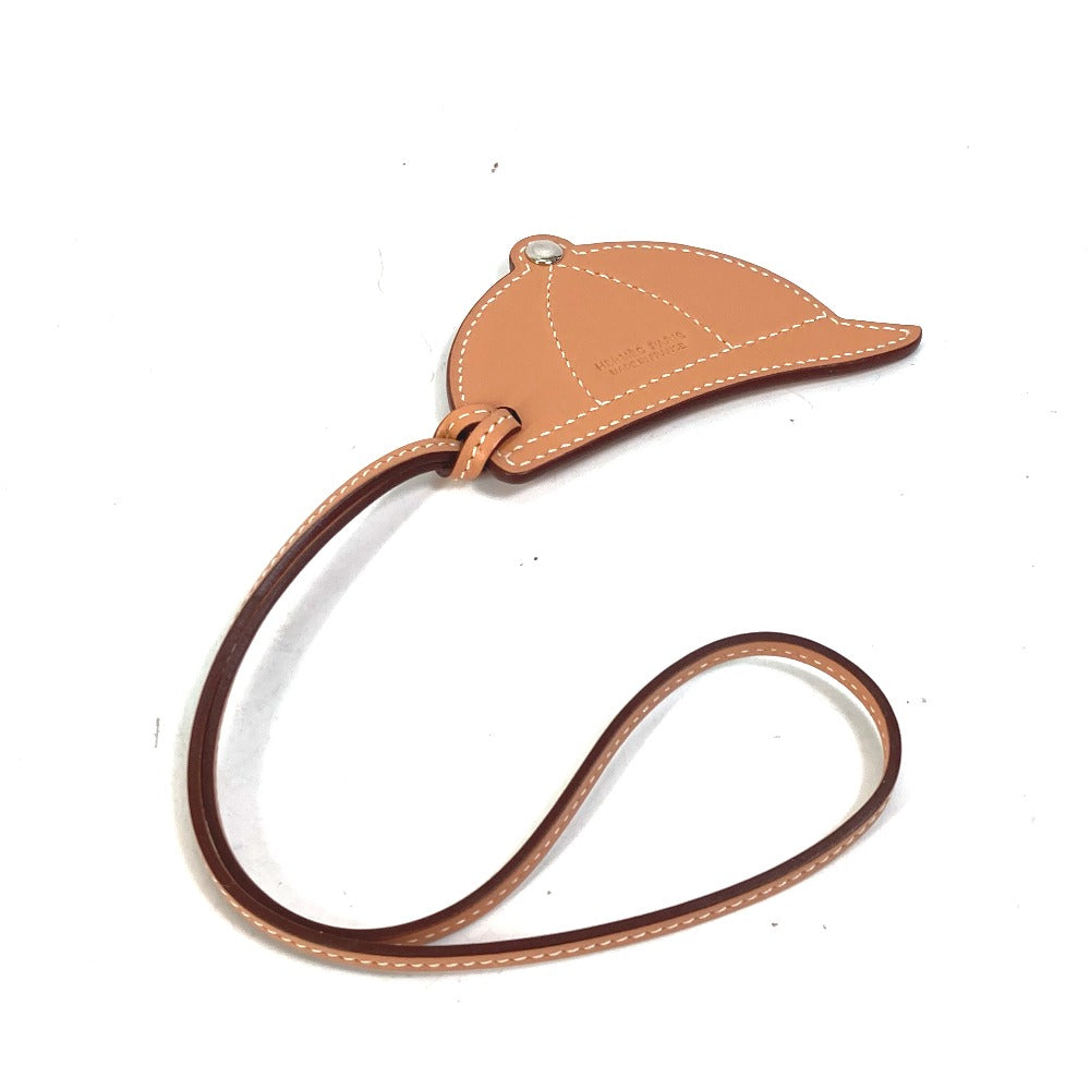 HERMES Bag charm leather purple paddock bombay charm Women