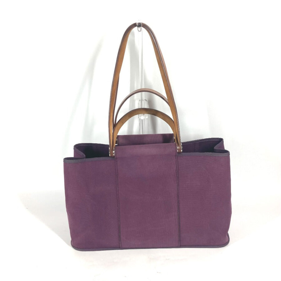 HERMES Tote Bag Leather / canvas purple Kabak Elan PM Women | Studio Nafay