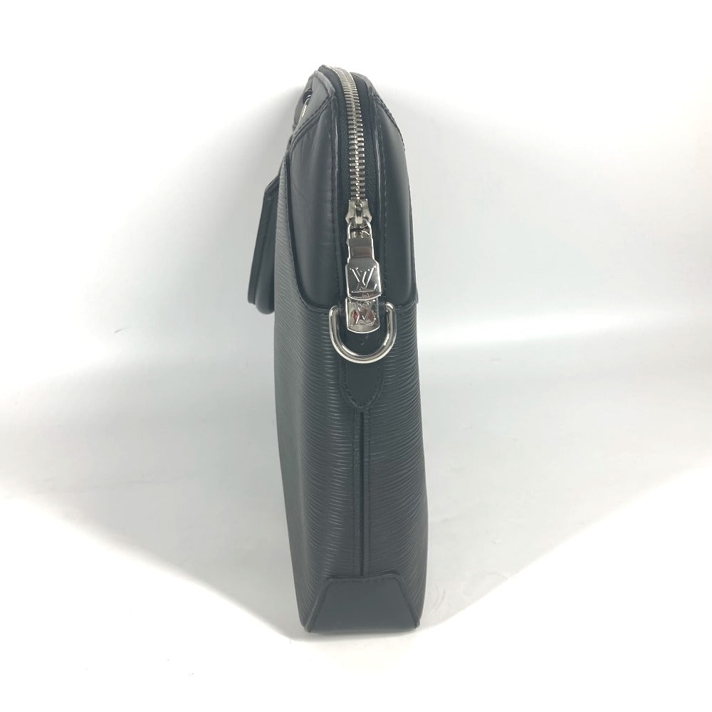 LOUIS VUITTON Business bag Epi Leather black Epi Oliver mens